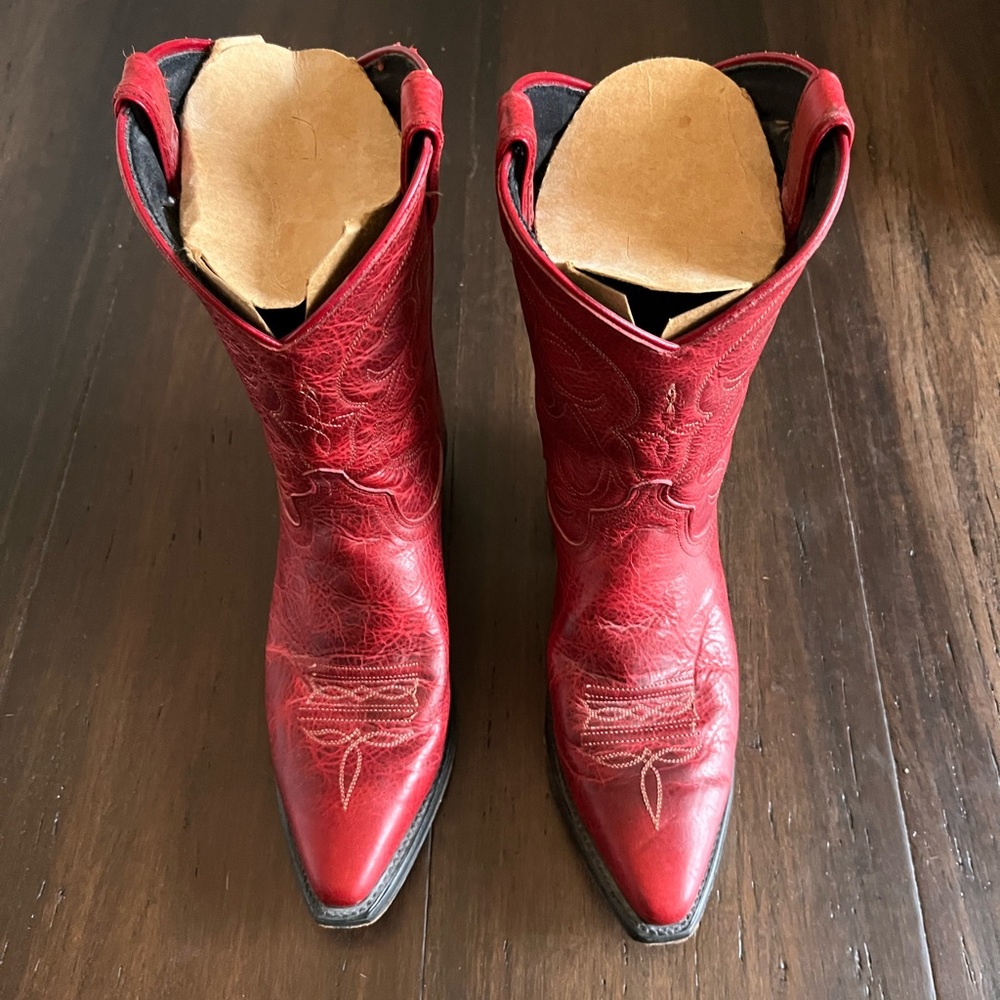 Abilene Red Western Boots